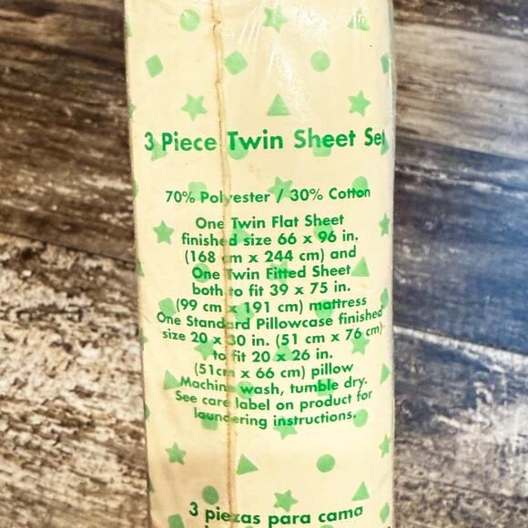 Vintage‎ Sesame Street Twin Sheet Set 2000 Elmo Cookie Monster My Neighborhood - Picture 8 of 9